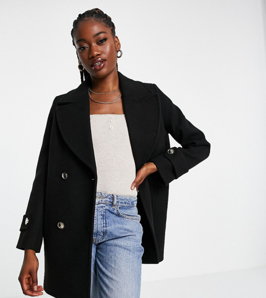 Asos - Black Coat for Women by Ever New GOOFASH