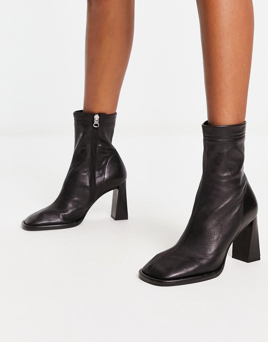 Asos - Black Woman Sock Boots GOOFASH