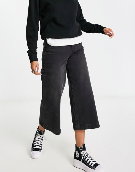 Asos - Black - Women's Culotte Jeans GOOFASH