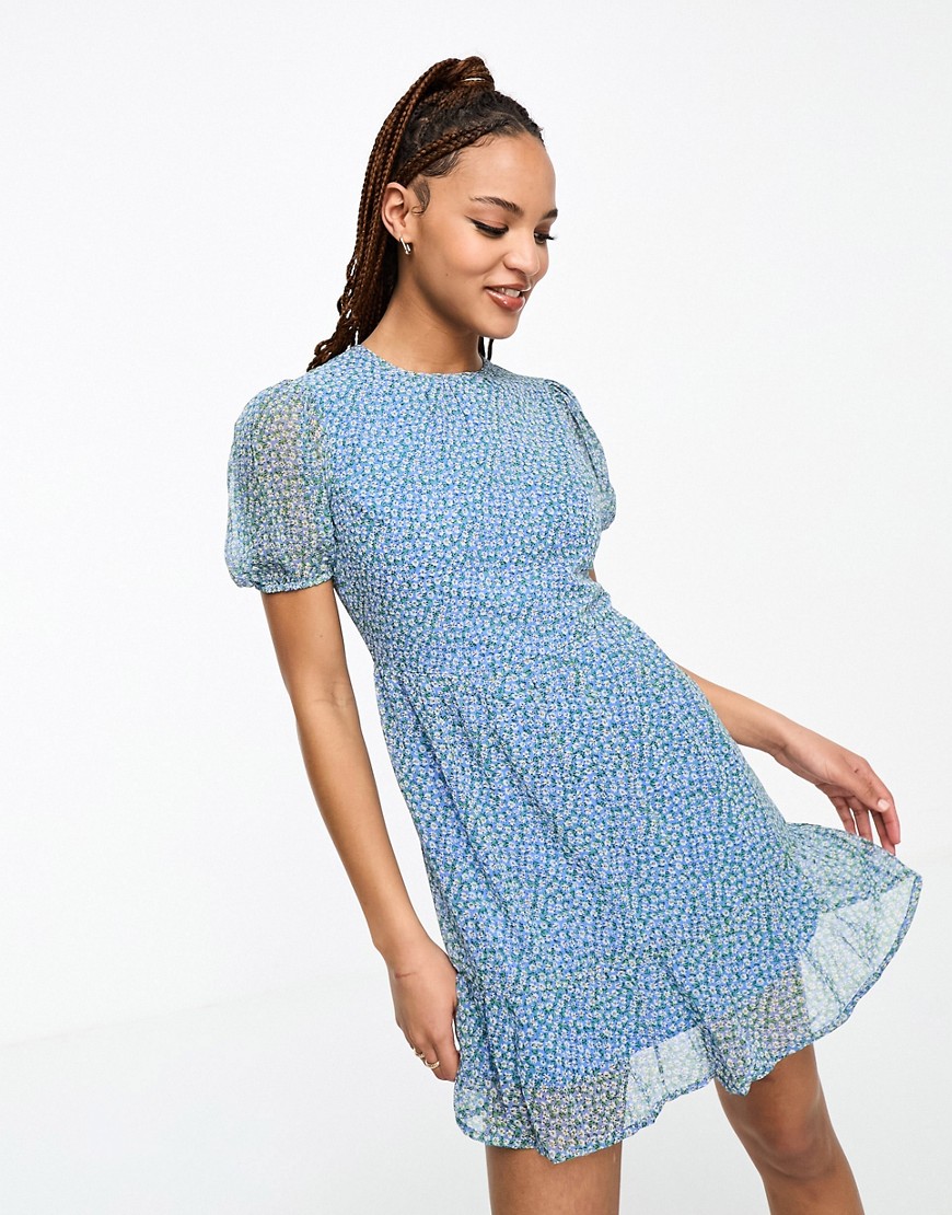 Asos - Blue Lady Mini Dress Influence GOOFASH