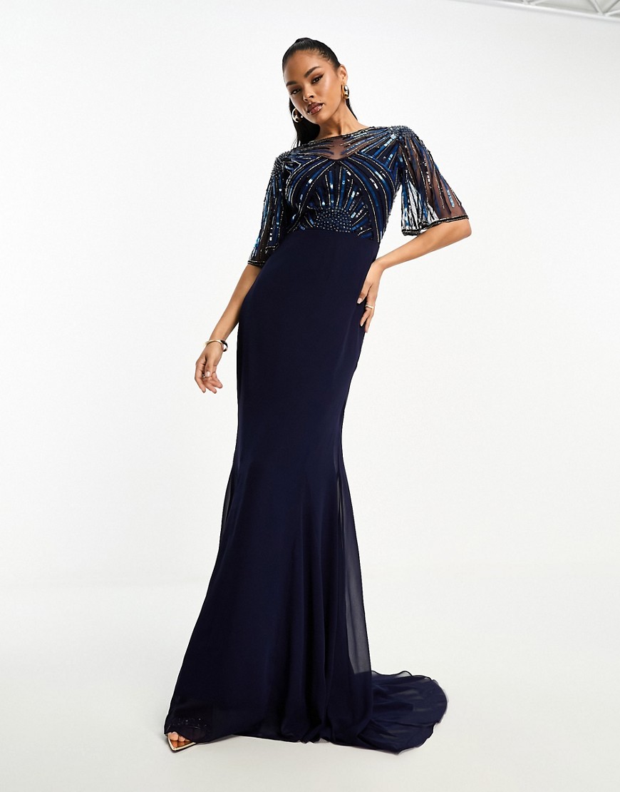 Asos Blue Maxi Dress for Woman from Virgos Lounge GOOFASH