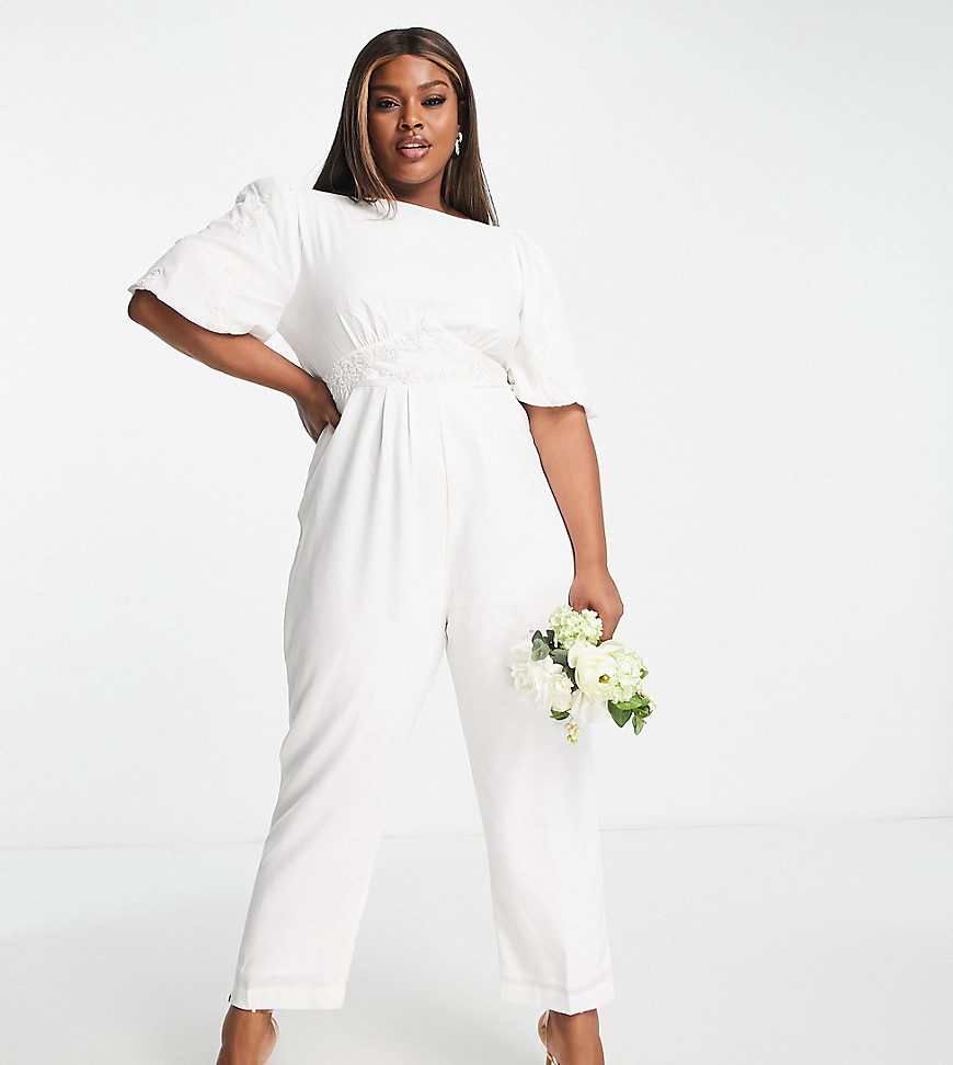 Asos - Jumpsuit White for Women by Hope & Ivy GOOFASH