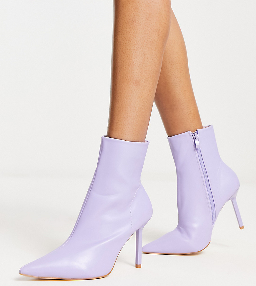 Asos Ladies Ankle Boots Purple GOOFASH