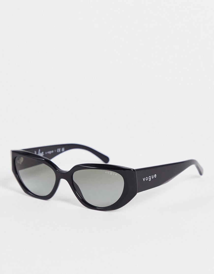 Asos - Ladies Cat Eye Sunglasses Black - Vogue GOOFASH