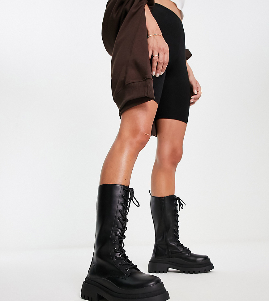 Asos - Ladies Chunky Boots in Black - Truffle Collection GOOFASH