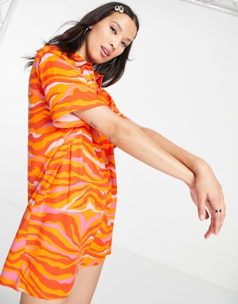 Asos - Ladies Dress in Orange Urban Threads GOOFASH