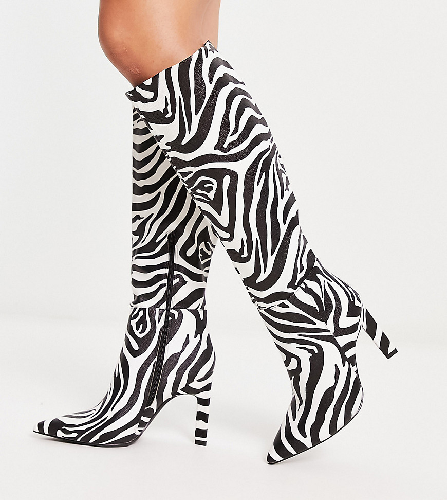 Asos Ladies Knee High Boots Multicolor GOOFASH