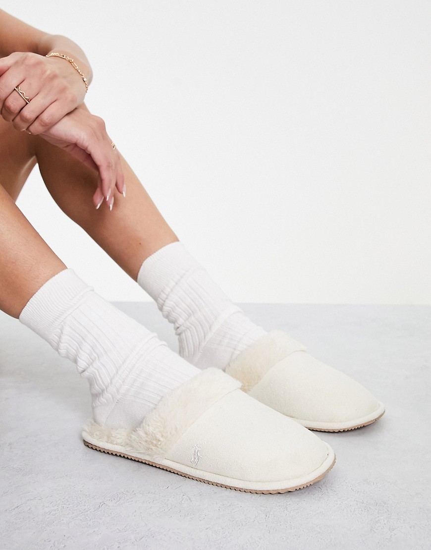 Asos - Ladies Slippers in White Ralph Lauren GOOFASH