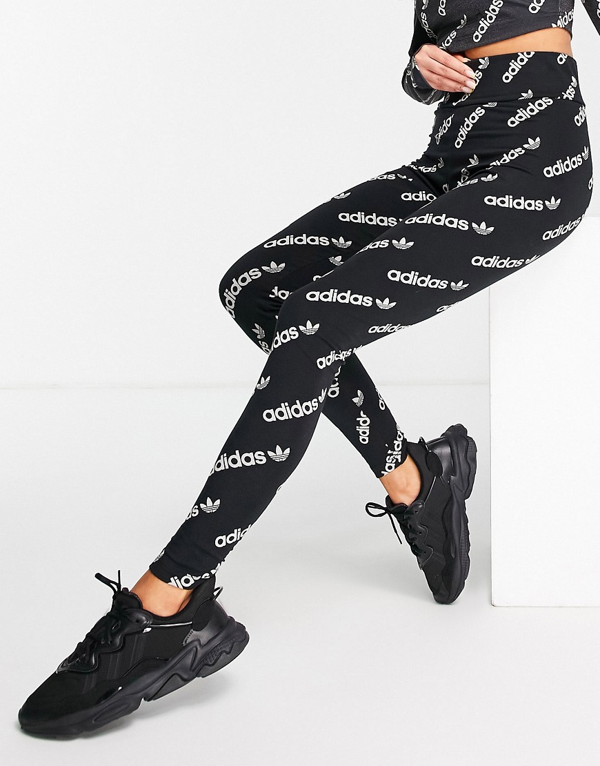 Asos Lady Black Leggings by Adidas GOOFASH