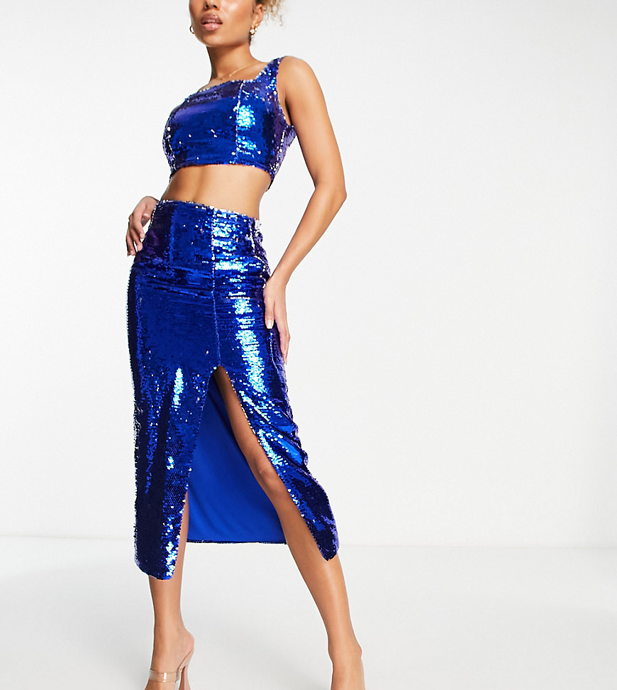 Asos Lady Blue Skirt from Collective the Label GOOFASH