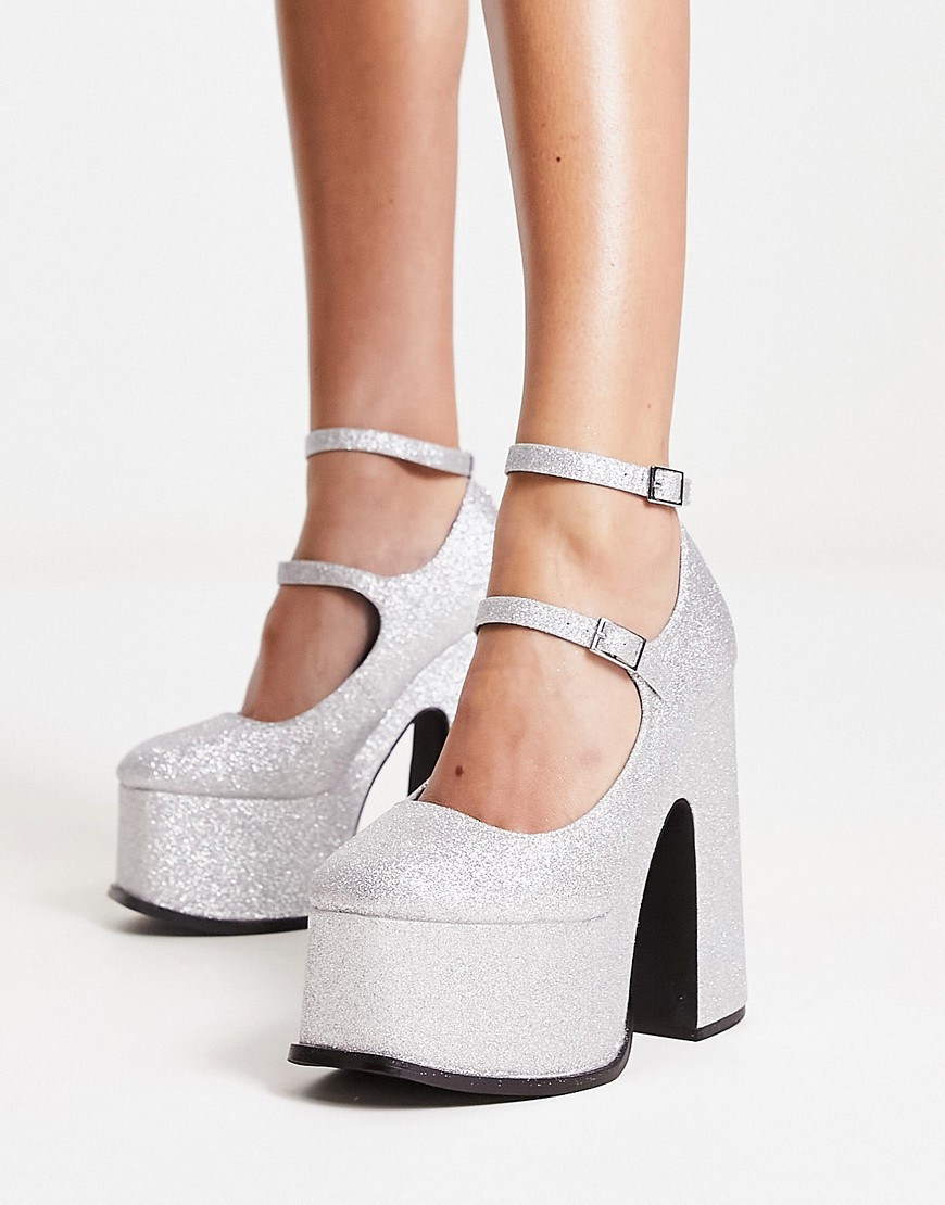 Asos - Lady High Heels in Silver by Shellys London GOOFASH