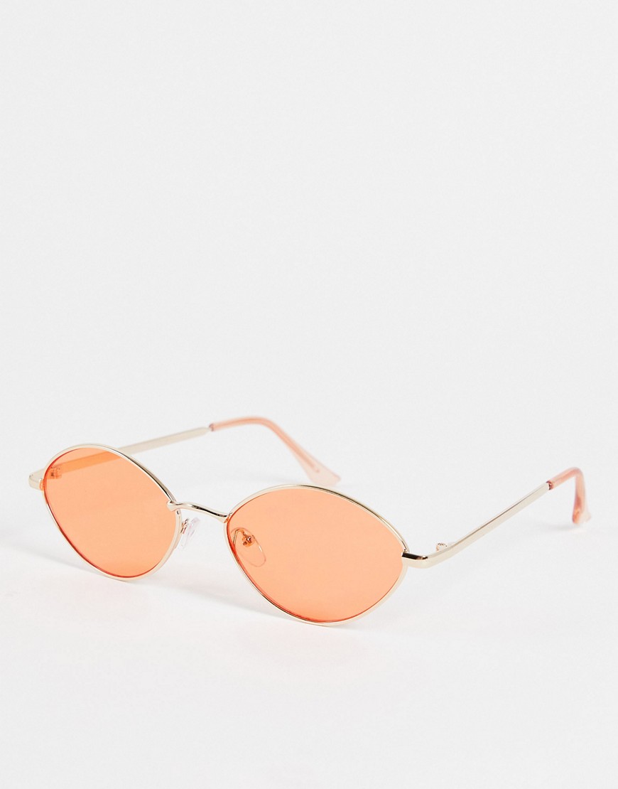 Asos Lady Orange Sunglasses GOOFASH