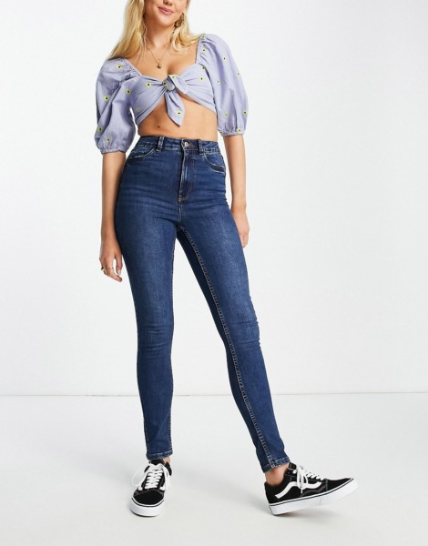 Asos - Lady Skinny Jeans Blue New Look GOOFASH