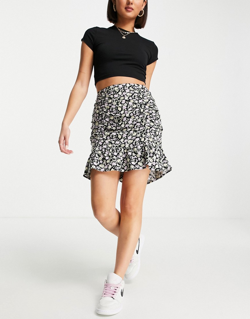 Asos Lady Skirt in Black by Hollister GOOFASH