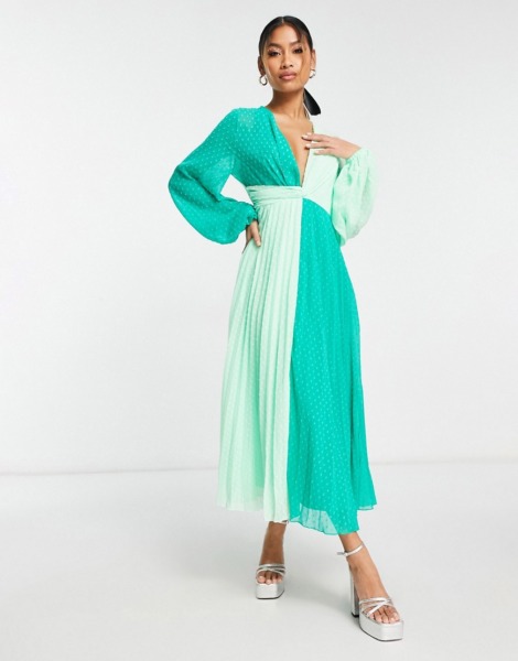 Asos Multicolor Midi Dress for Women GOOFASH