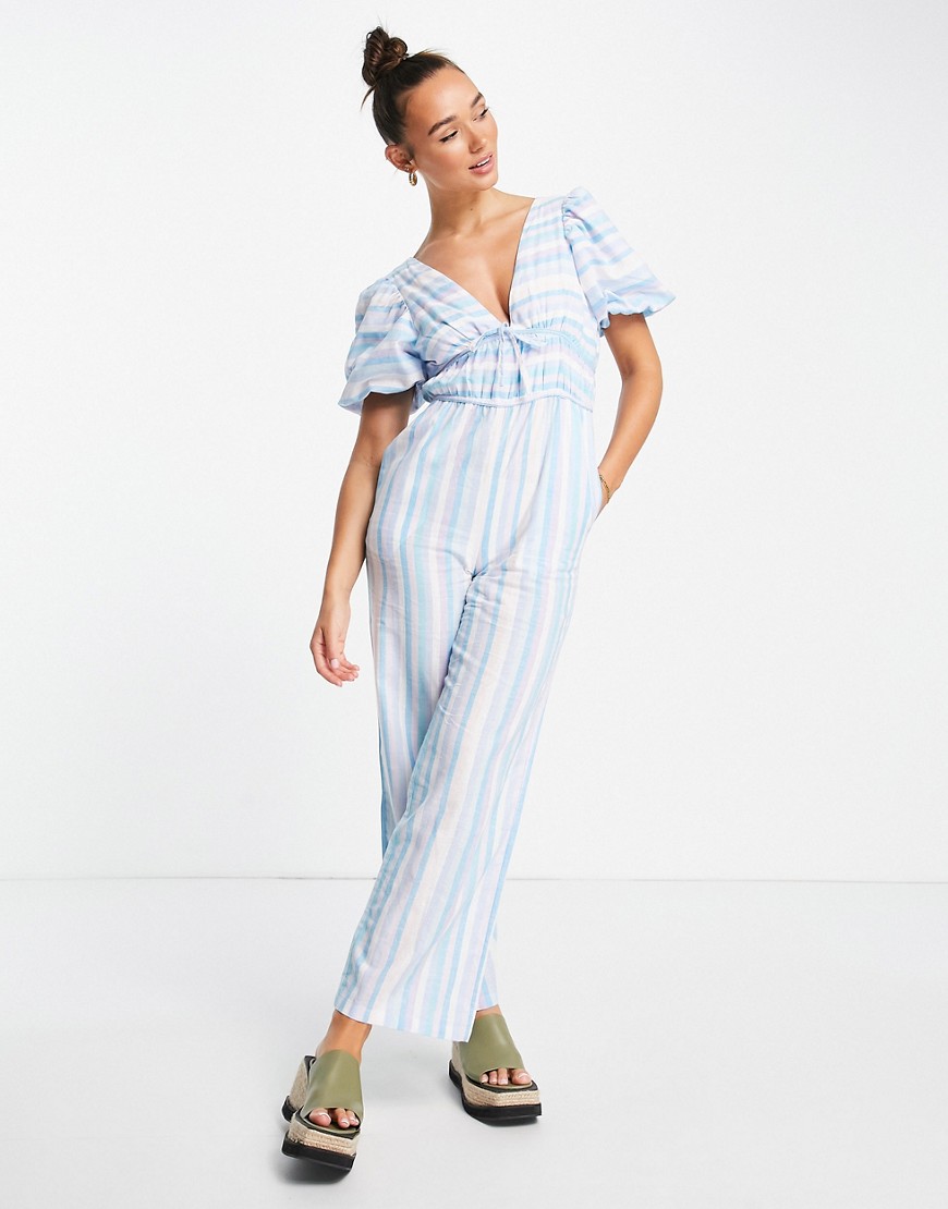 Asos - Multicolor Wide Leg Jumpsuit from Lost Ink GOOFASH