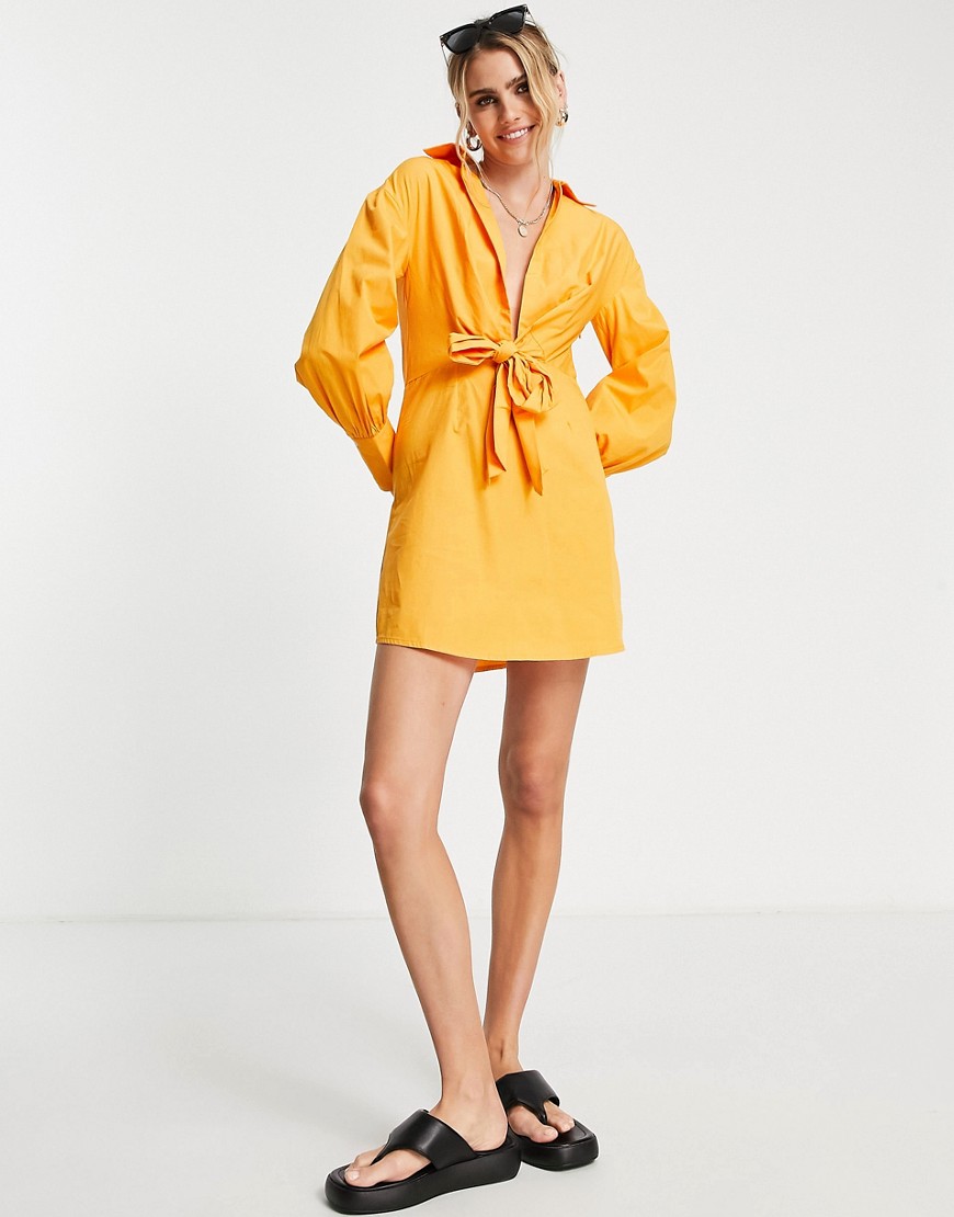 Asos - Orange Mini Dress by River Island GOOFASH