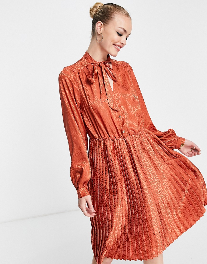 Asos - Orange Womens Midi Dress - Closet London GOOFASH