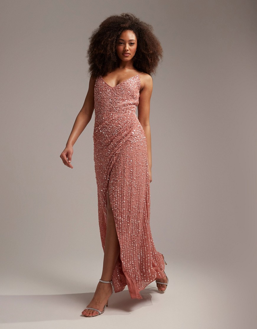 Asos - Pink Maxi Dress for Women GOOFASH