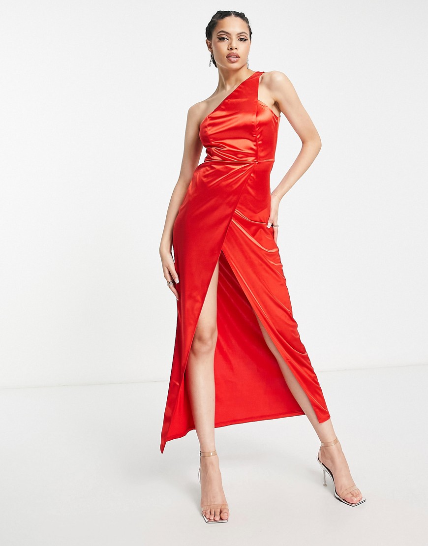 Asos - Red Maxi Dress for Women from Femme Luxe GOOFASH