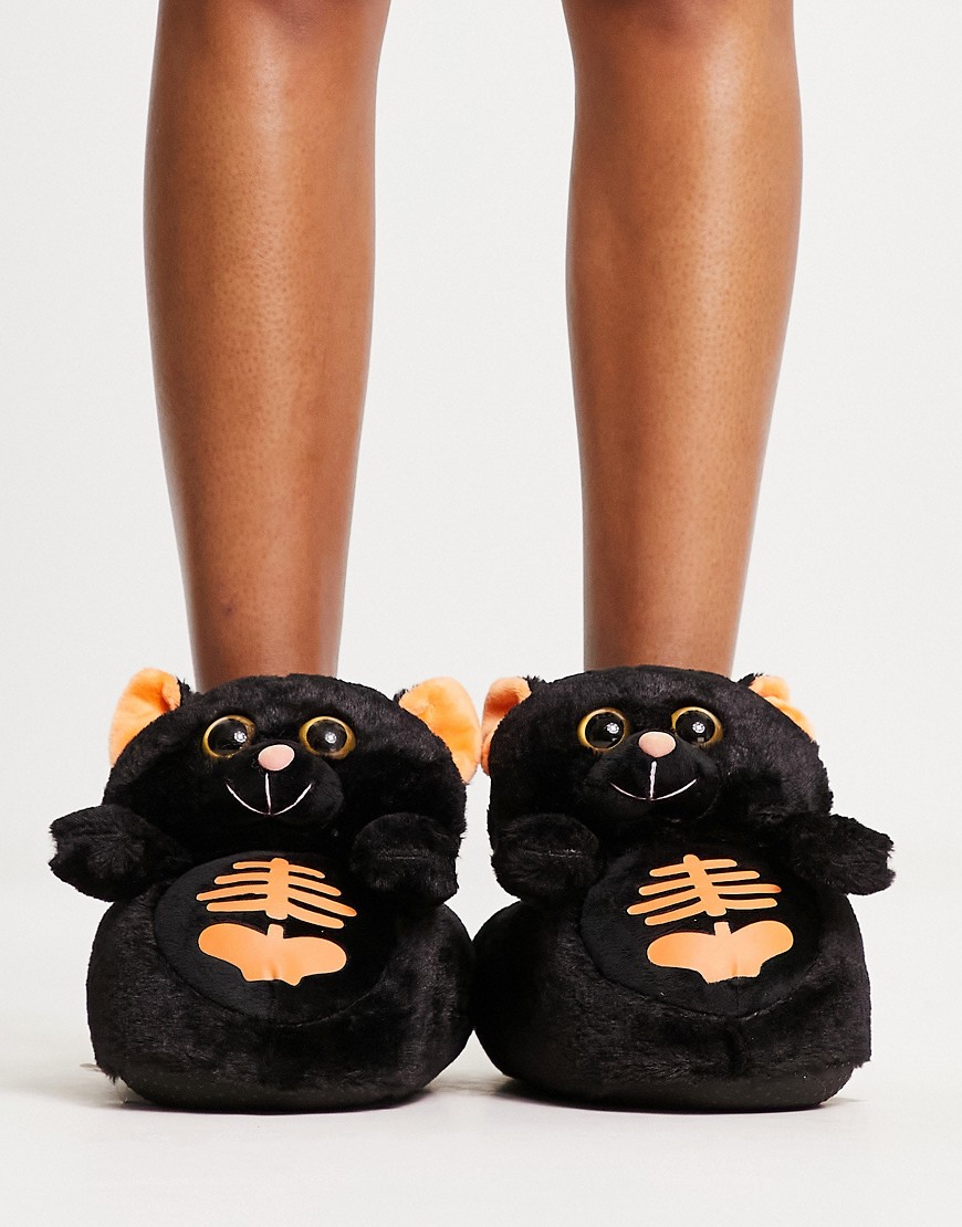 Asos - Slippers in Black Loungeable Woman GOOFASH