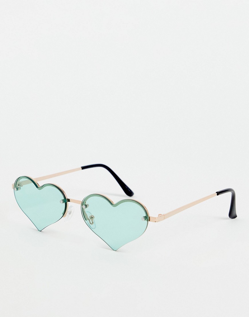 Asos Sunglasses Green Jeepers Peepers Woman GOOFASH