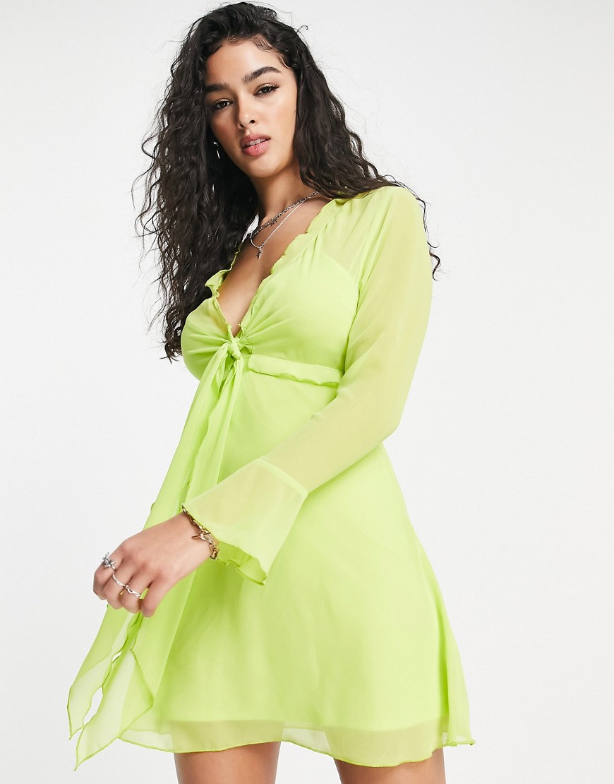Asos - Tea Dress Green - Women GOOFASH
