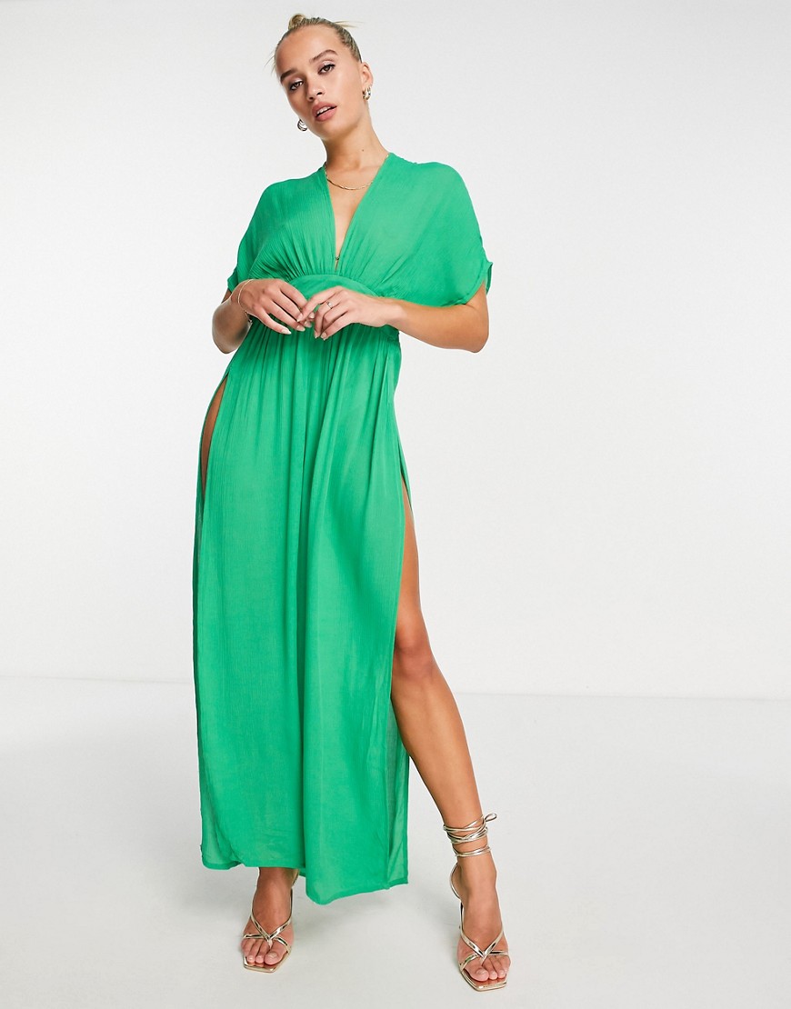 Asos - Woman Green Maxi Dress by Na-Kd GOOFASH