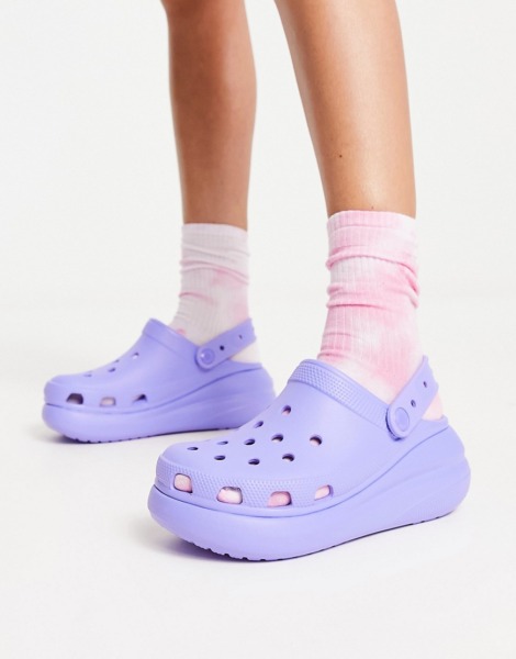 Asos - Women Clogs Purple Crocs GOOFASH