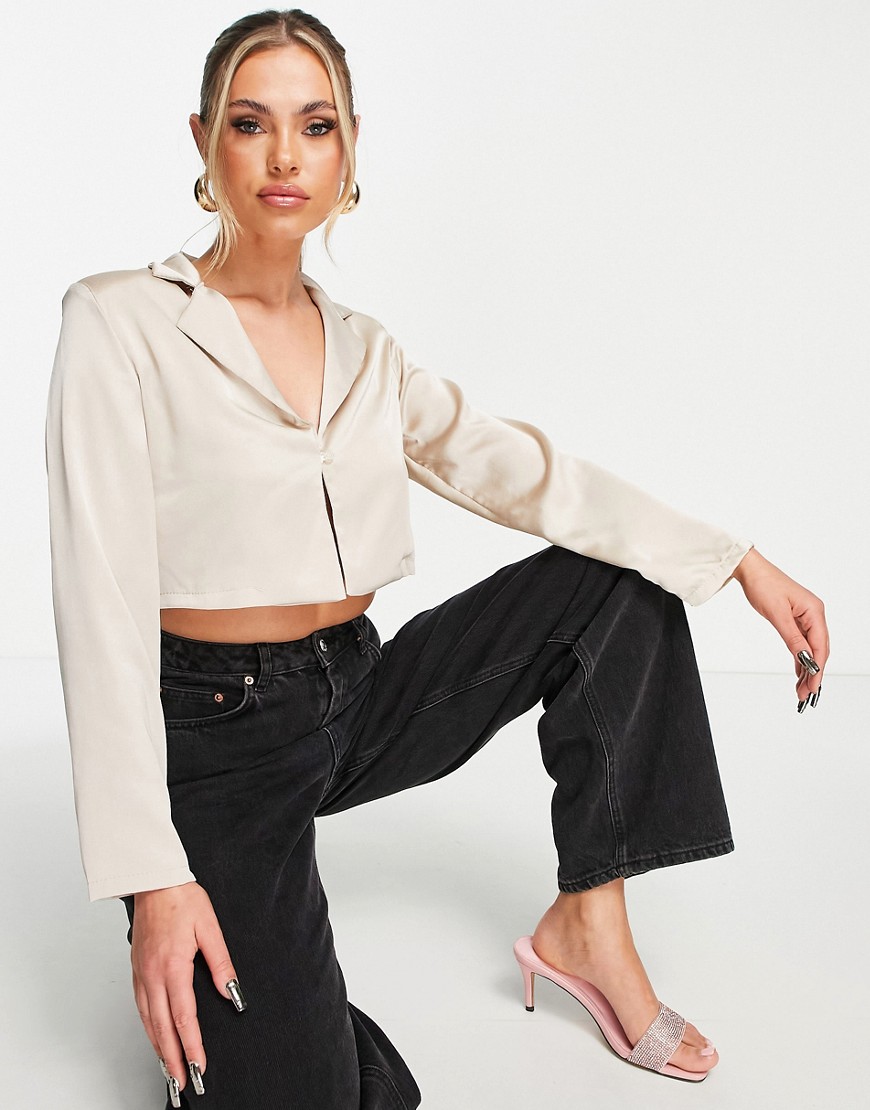 Asos Women Ivory Shirt by Femme Luxe GOOFASH