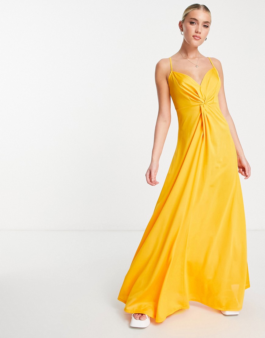 Asos - Women Maxi Dress Yellow GOOFASH