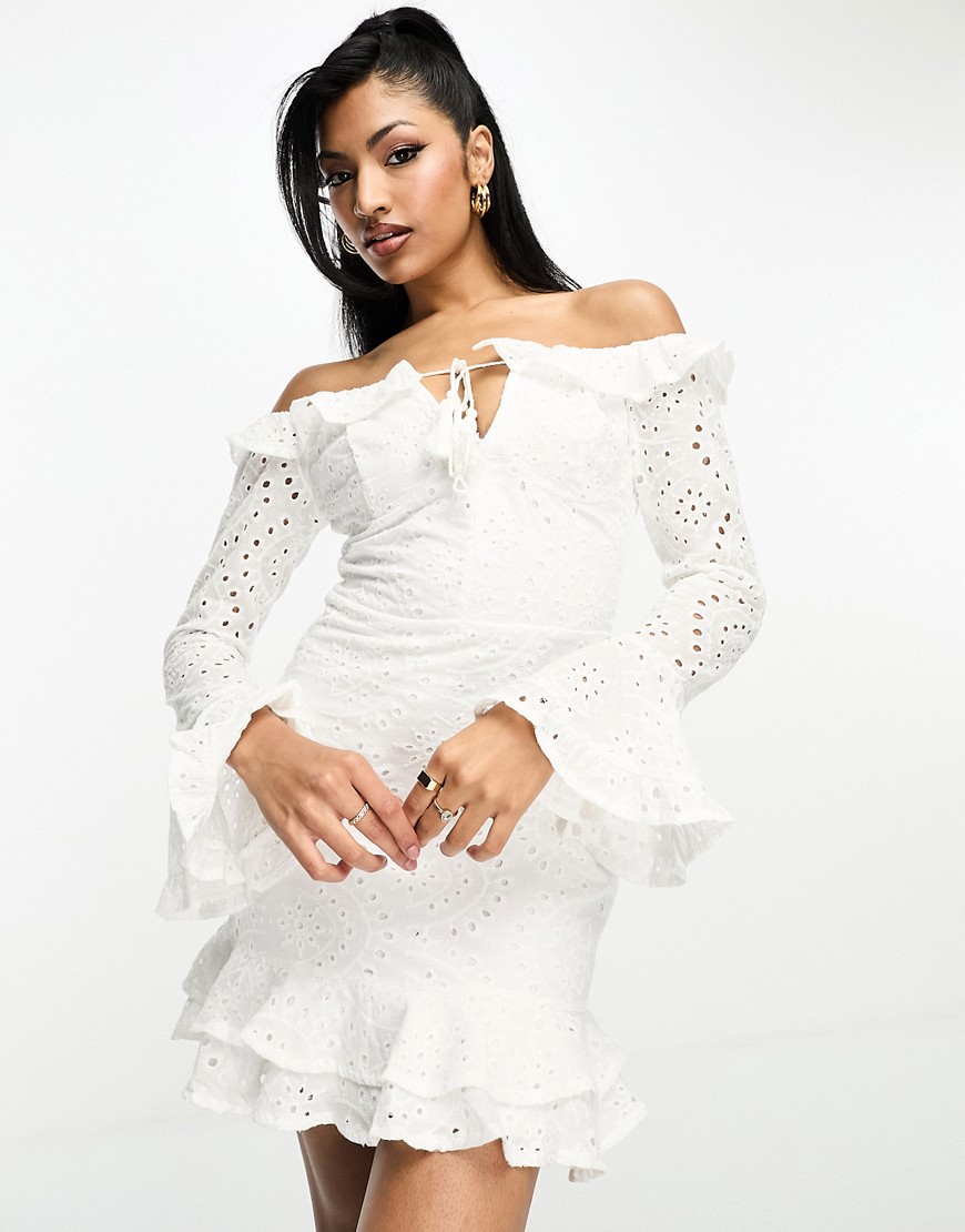 Asos - Women Mini Dress - White GOOFASH