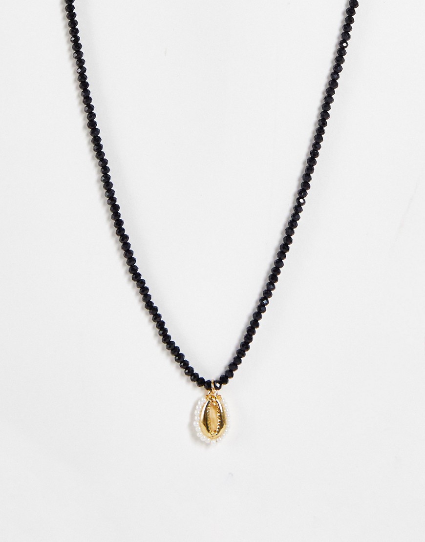 Asos Women Necklace Black by Designb London GOOFASH