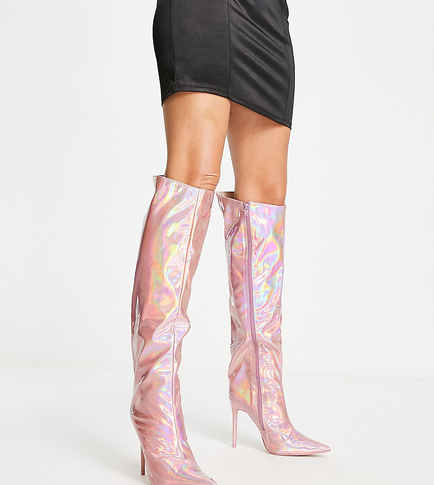 Asos - Women's Boots Pink by Public Desire GOOFASH
