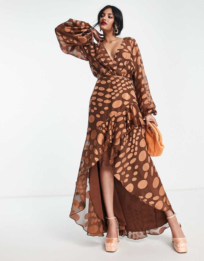 Asos - Women's Brown Maxi Dress GOOFASH