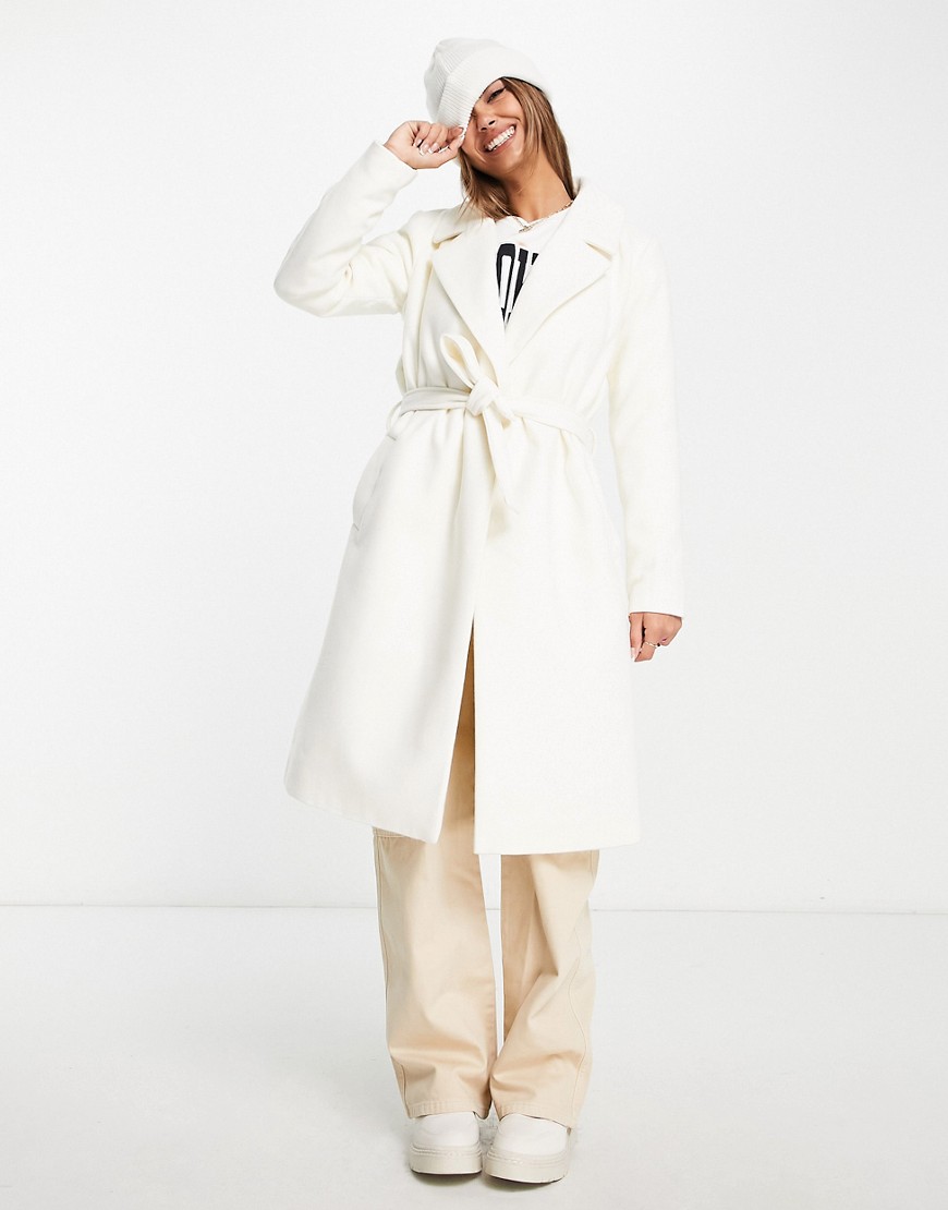 Asos Women's Coat in White GOOFASH