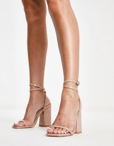Asos Womens Heeled Sandals in Ivory by London Rebel GOOFASH