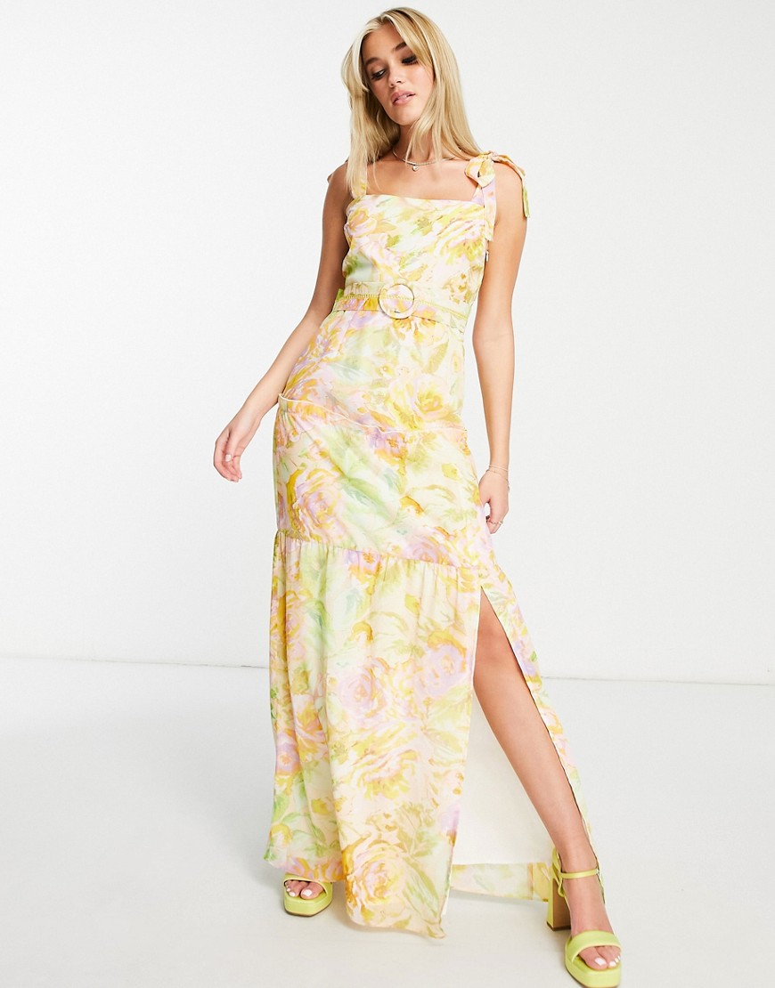 Asos Womens Maxi Dress in Multicolor from Hope & Ivy GOOFASH