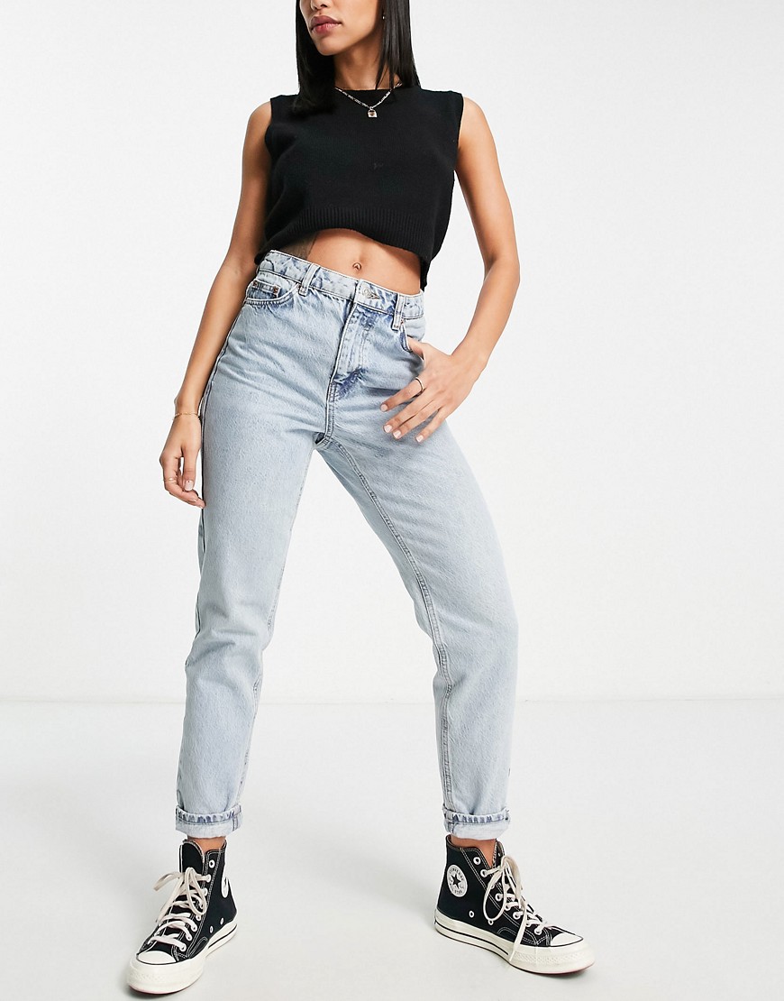 Asos Womens Mom Jeans Blue from Topshop GOOFASH
