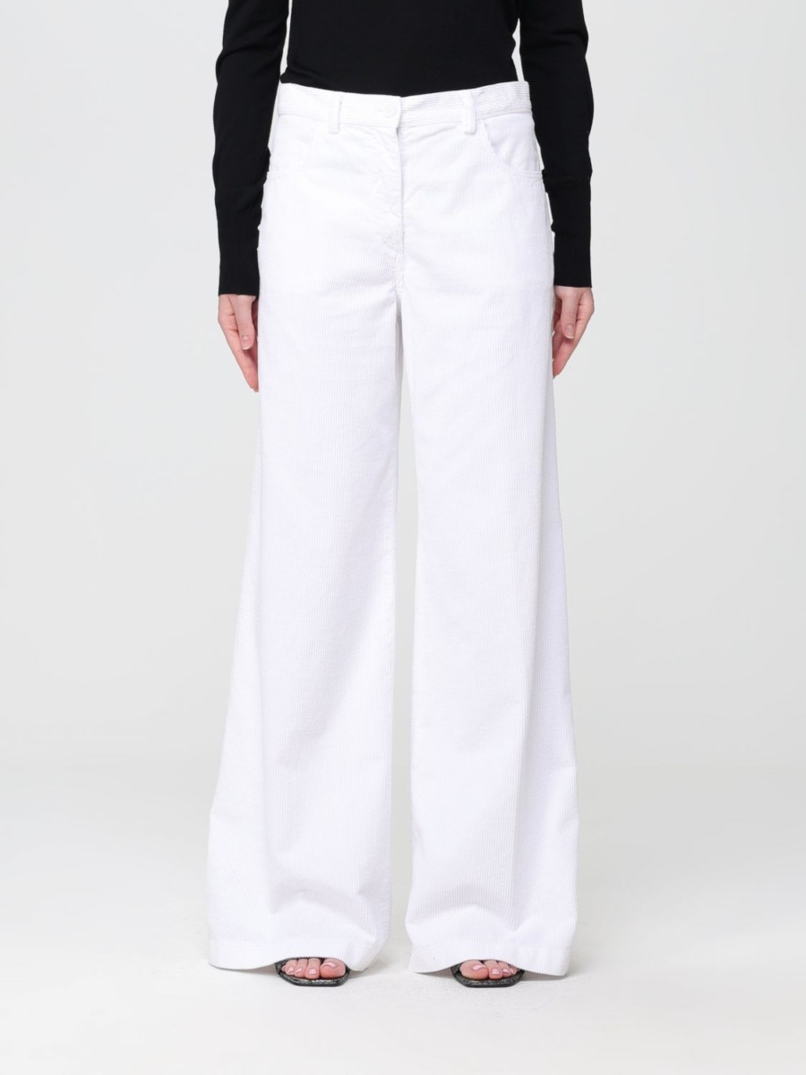 Aspesi - White Trousers for Woman at Giglio GOOFASH