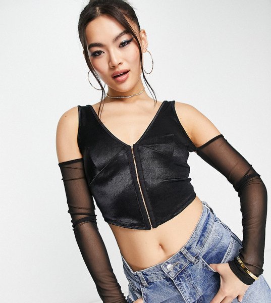 Asyou - Womens Top in Black from Asos GOOFASH