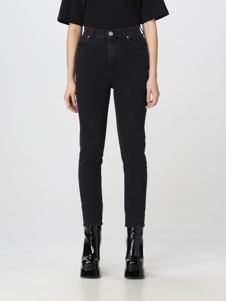 Balmain - Women's Jeans in Black Giglio GOOFASH