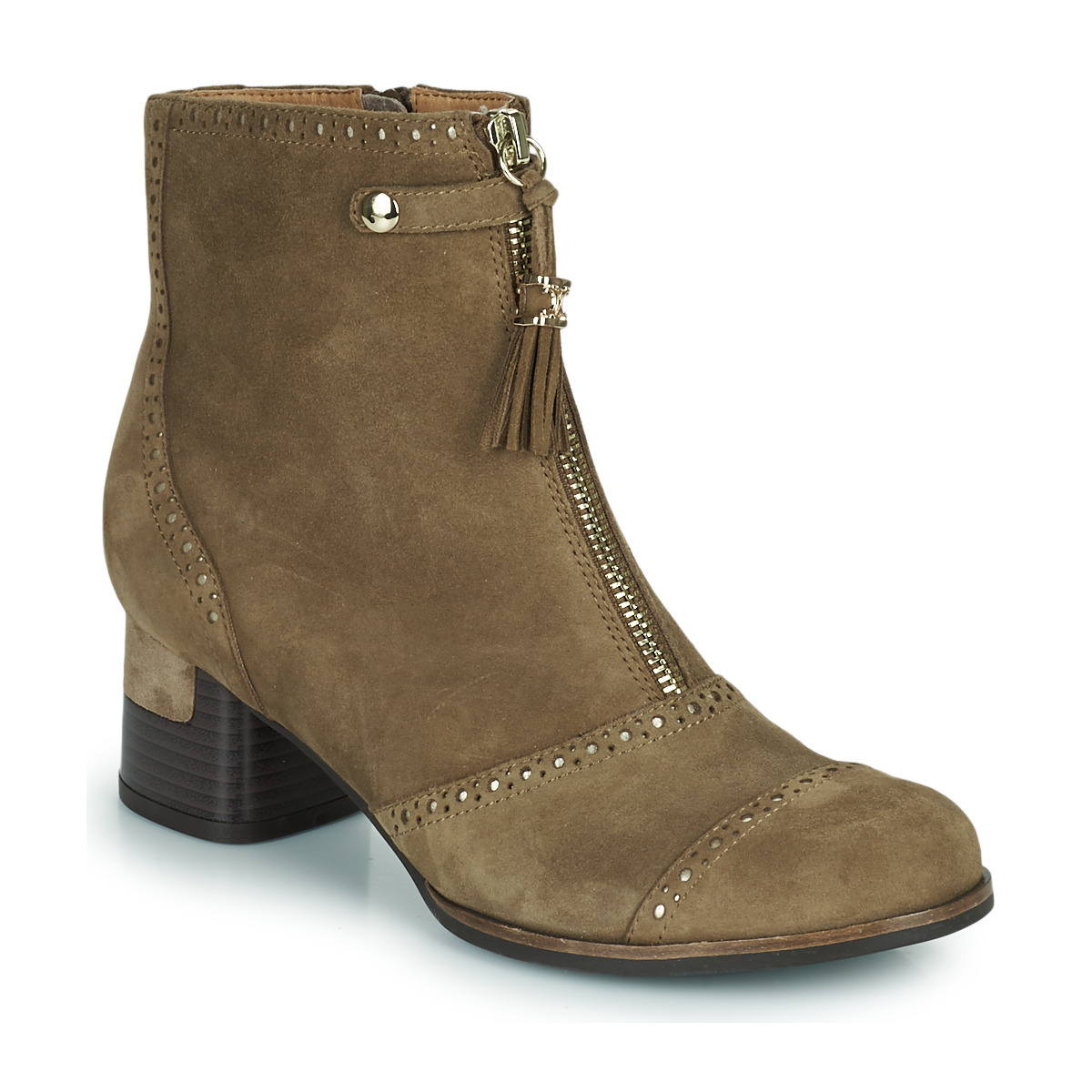 Beige Ankle Boots for Woman at Spartoo GOOFASH
