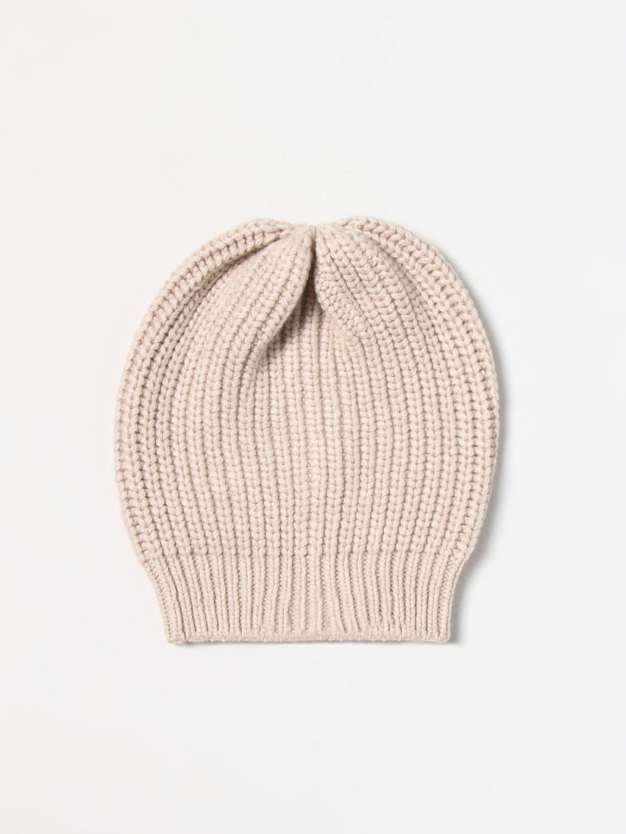 Beige Hat for Woman by Giglio GOOFASH