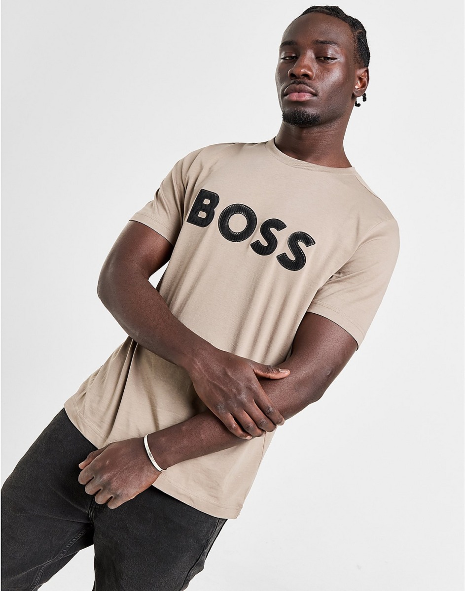 Beige T-Shirt Hugo Boss JD Sports Man GOOFASH