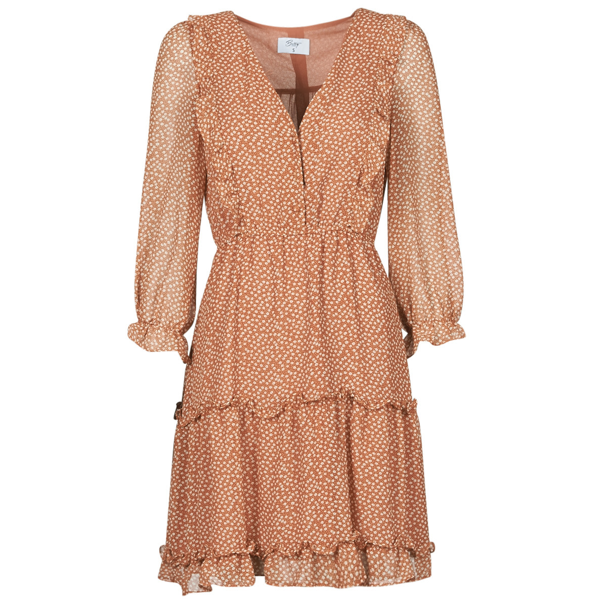 Betty London - Womens Dress in Brown by Spartoo GOOFASH