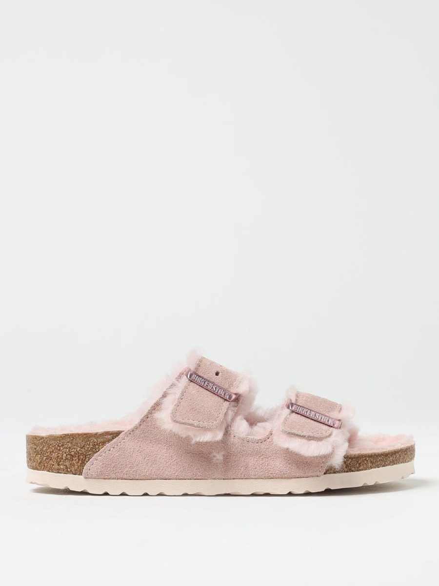 Birkenstock Lady Flat Sandals in Pink - Giglio GOOFASH