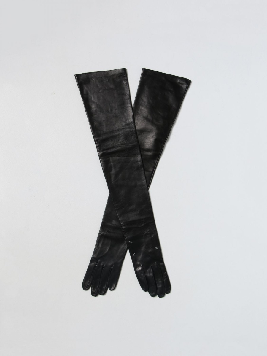 Black Gloves - Maison Margiela - Women - Giglio GOOFASH