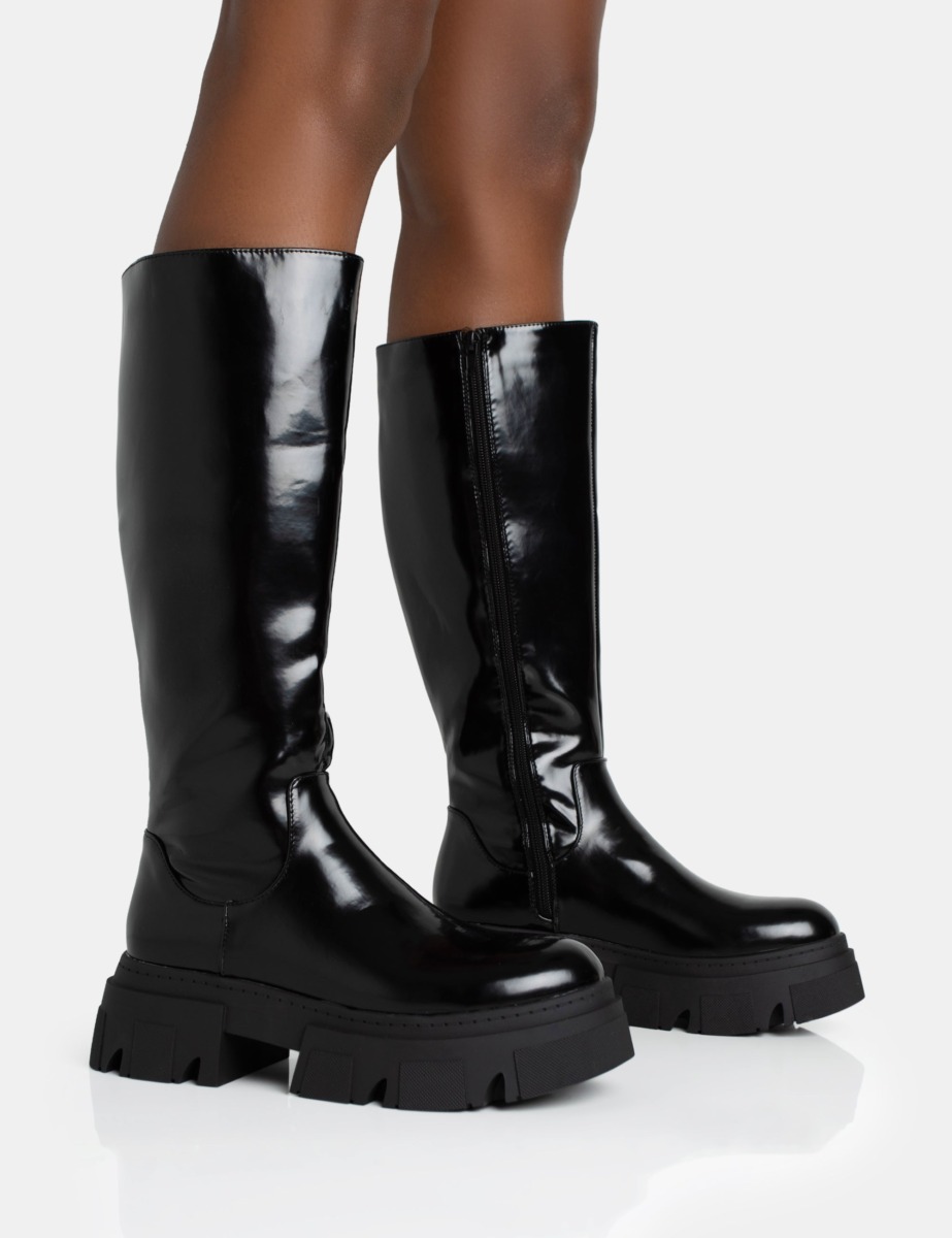 Black Knee High Boots - Public Desire - Woman GOOFASH