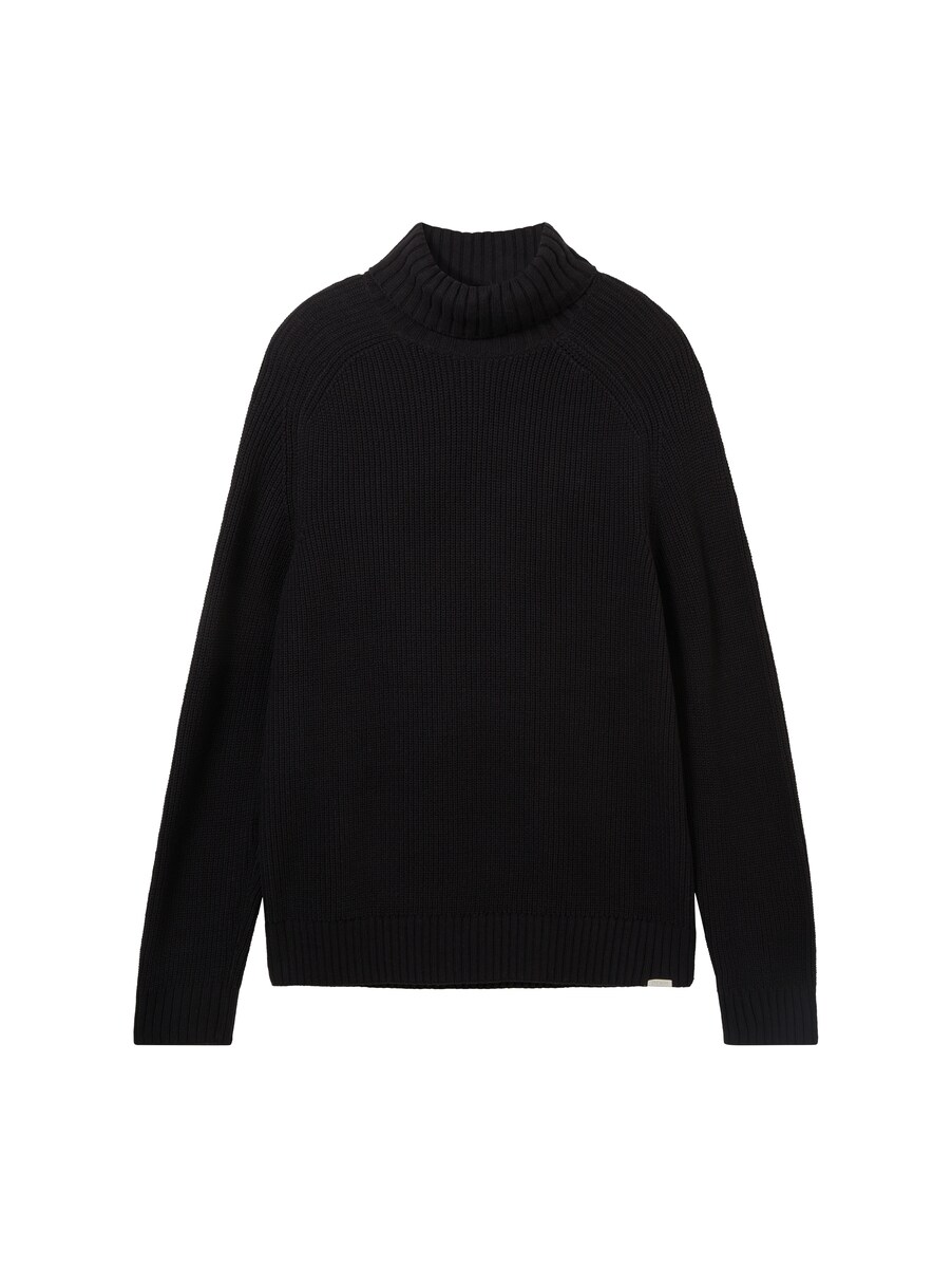 Black Knitted Sweater - Tom Tailor - Man GOOFASH